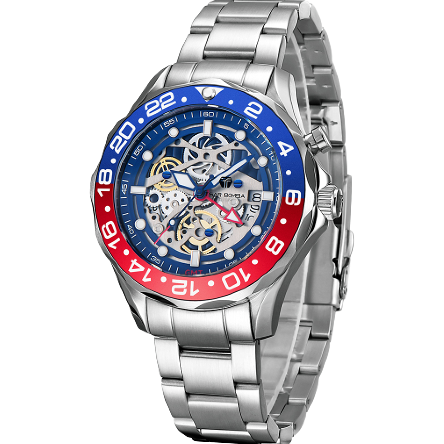 TSAR BOMBA HYBRID AUTOMATIC GMT 200M TB8802H-03